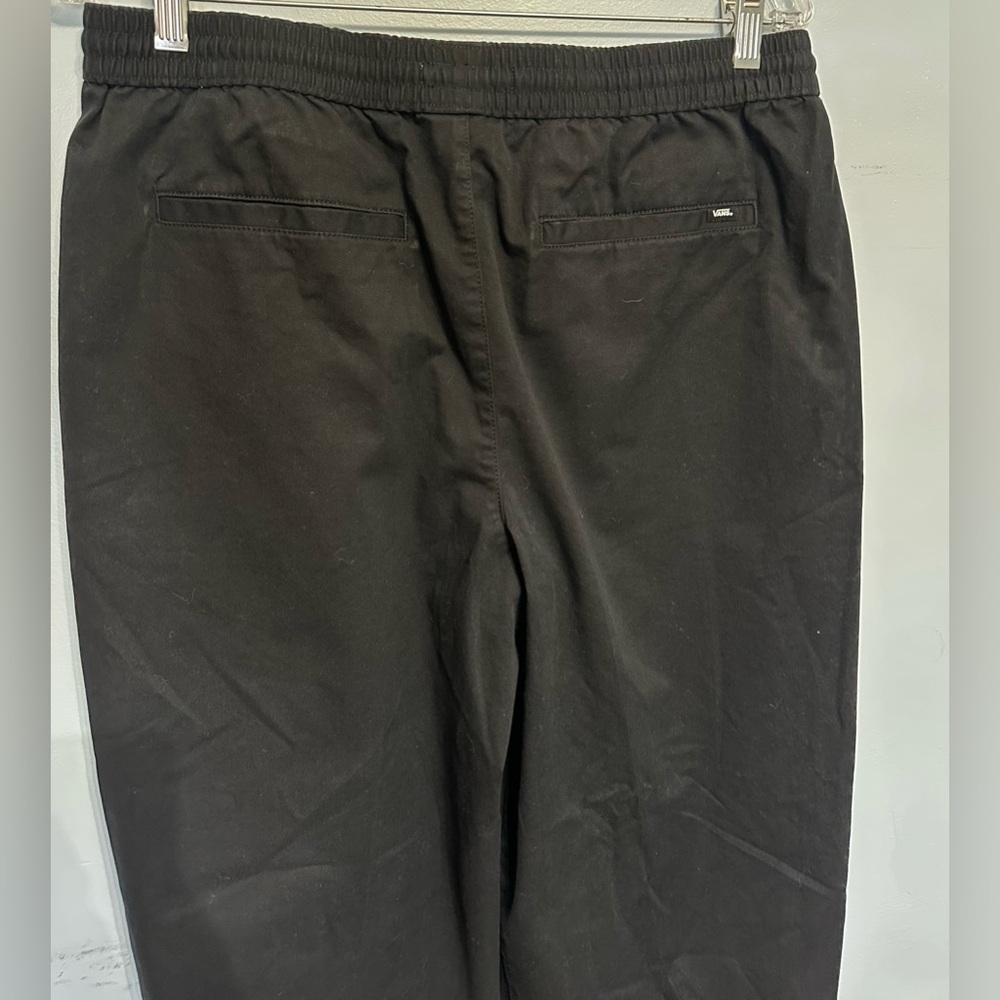 VANS UNISEX BLACK JOGGER PANTS WITH TIE STRING SIZE LARGE - Picture 4 of 6